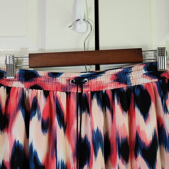 Vintage Notations Colorful Pull On Pants Size 1X Festival Tassels Wide Leg Boho - Picture 7 of 11